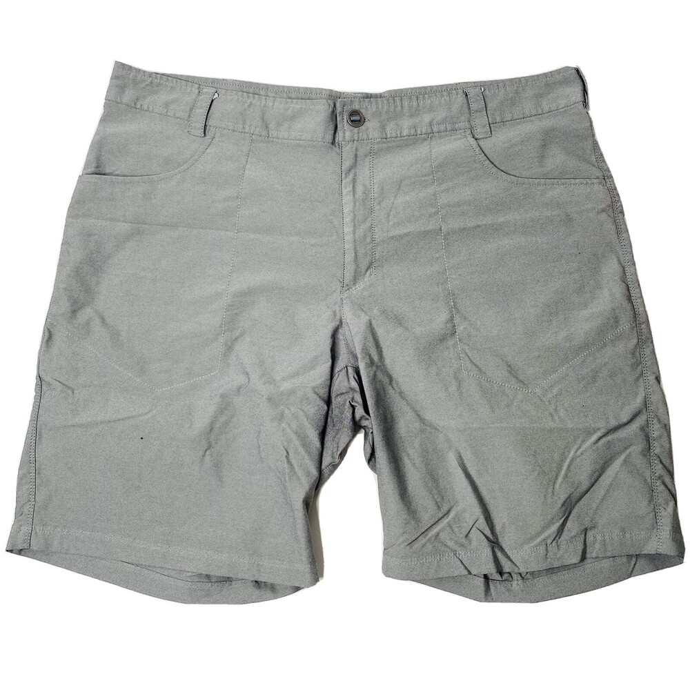 Columbia Men's Gray Lightweight Flat Front Active Fit Hiking Travel Shorts Sz 40